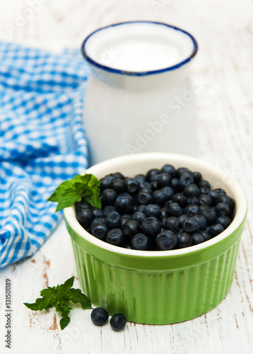 Bowl with Blueberries