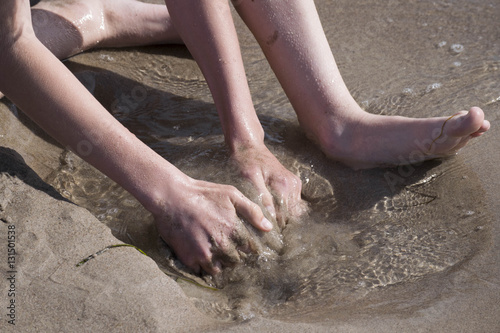 Fun in sand