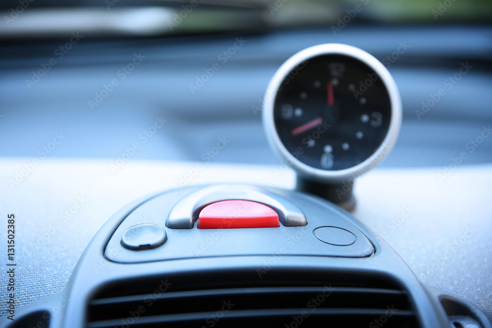 Car dashboard, closeup Car dashboard, closeup