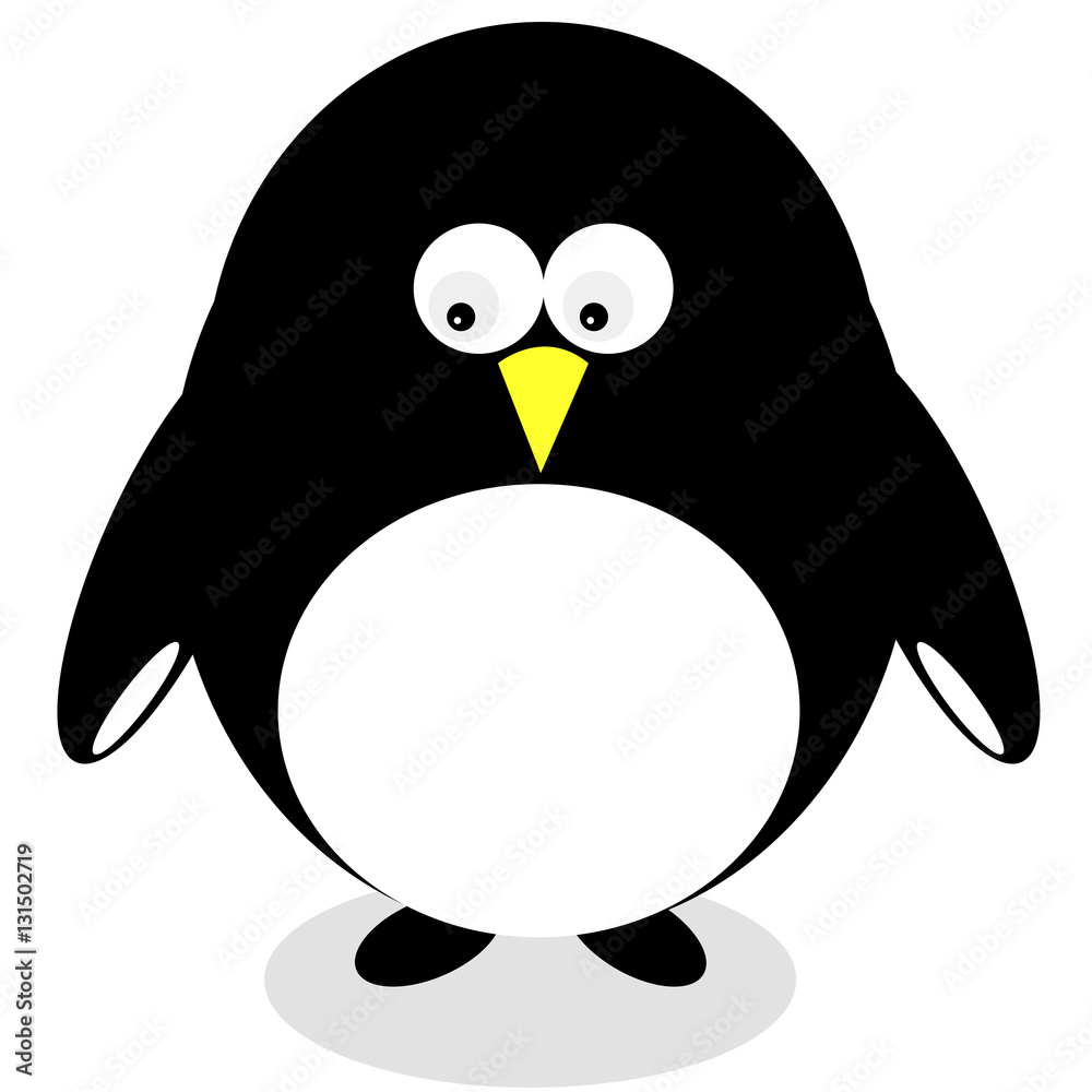 Obraz premium drawn cartoon penguin