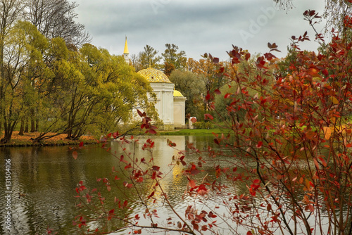 autumn landscape in Catherine Park, Tsarskoye Selo (Pushkin), Saint Petersburg