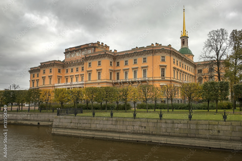 Mikhailovsky (Engineers) Castle in St. Petersburg, Russia
