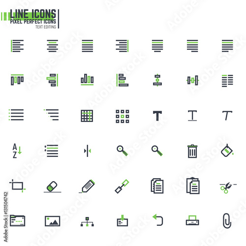 Pixel line text alignment