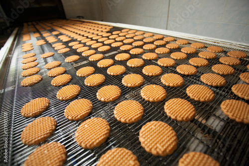 Production line of baking cookies