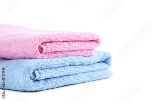Towels isolated on a white background