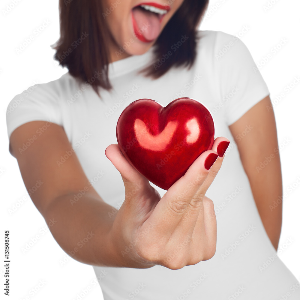 Hand showing heart Hand showing heart