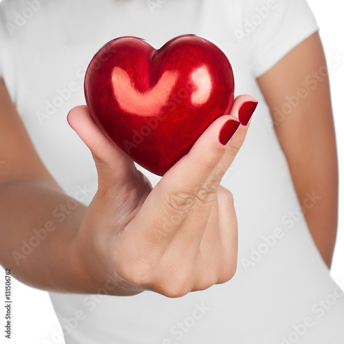 Hand showing heart