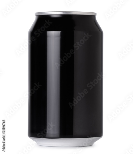 Aluminum can isolated on white