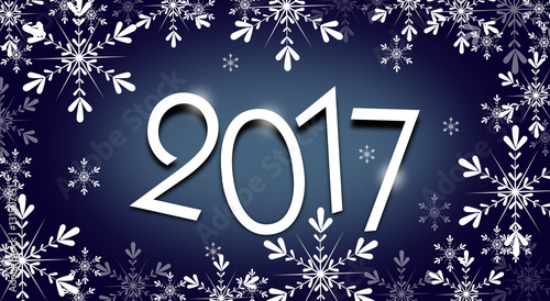 Greeting card to new year 2017