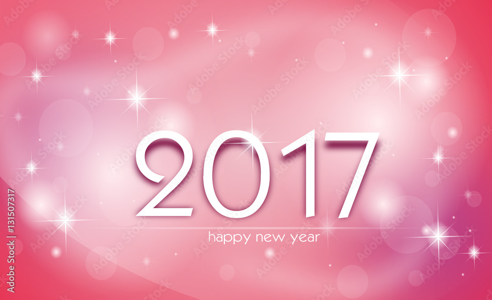 Shining greeting card to new year