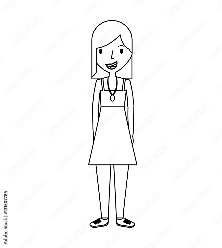 young woman avatar character vector illustration design young woman avatar character vector illustration design