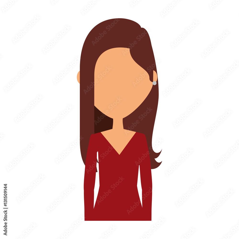 young woman avatar character vector illustration design young woman avatar character vector illustration design