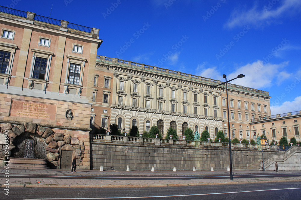 The Royal Palace in Stockholm, Sweden at dawn