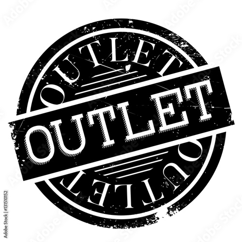 Outlet rubber stamp