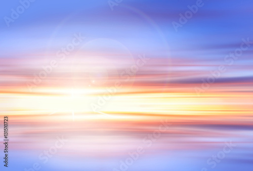 sunset sky background - colorful sky , sun and clouds