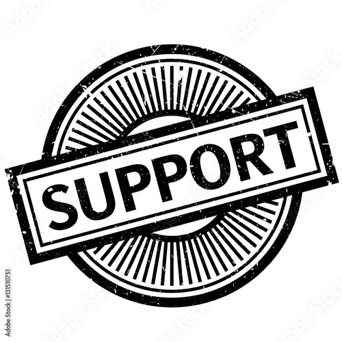 Support rubber stamp