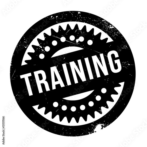 Training rubber stamp