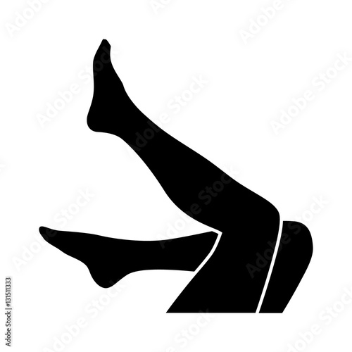 Woman legs icon