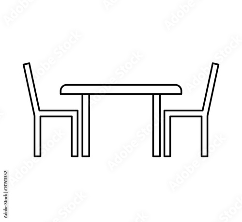 restauran table fast food vector illustration design