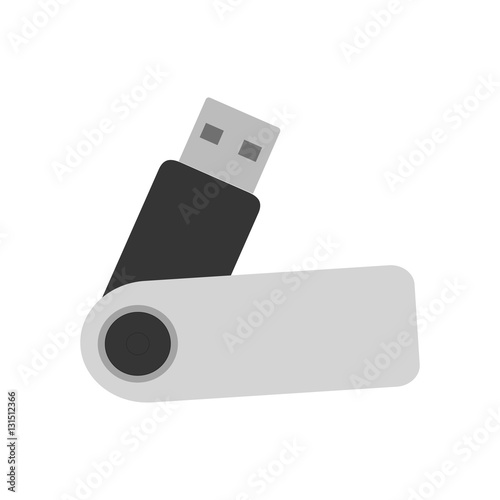 USB flash drive color icon