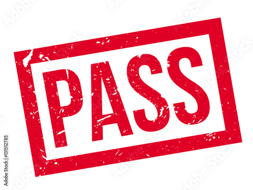 Pass rubber stamp