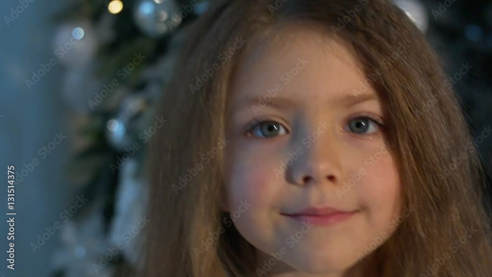Little girl smiling. close-up
