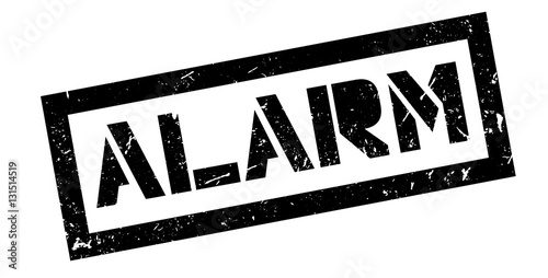 Alarm rubber stamp