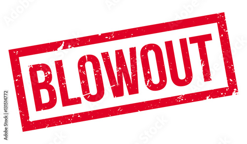 Blowout rubber stamp