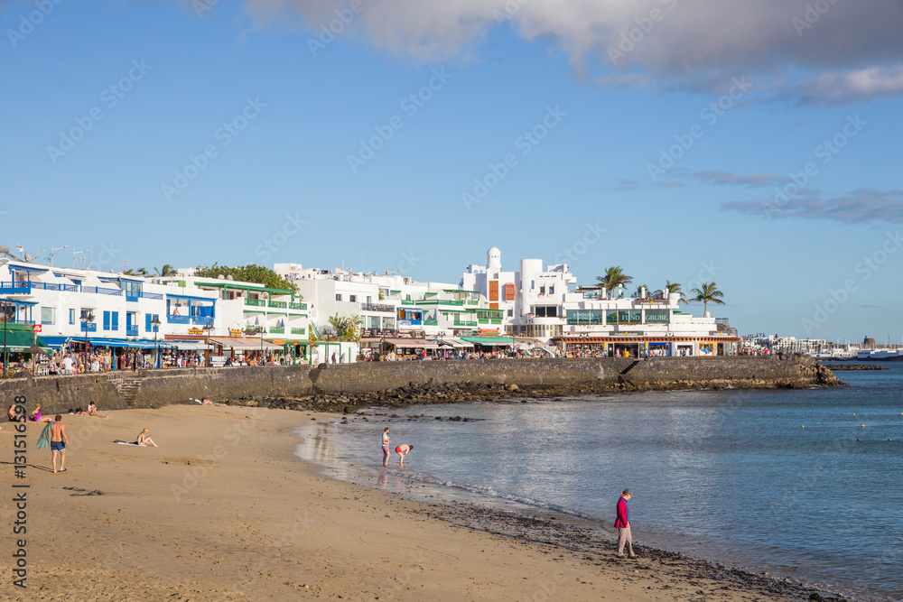 Playa Blanca, in Lanzarote, Spain