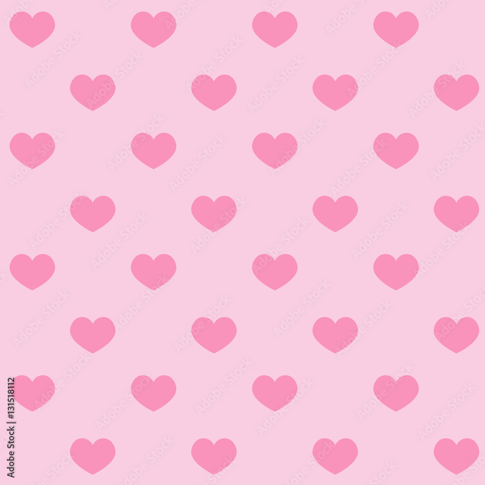 pink hearts on a pink background valentine love pattern seamless