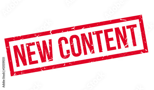 New Content rubber stamp