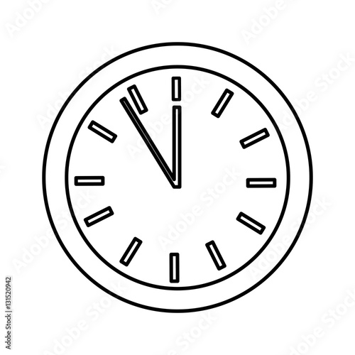 time clock watch isolated icon vector illustration design