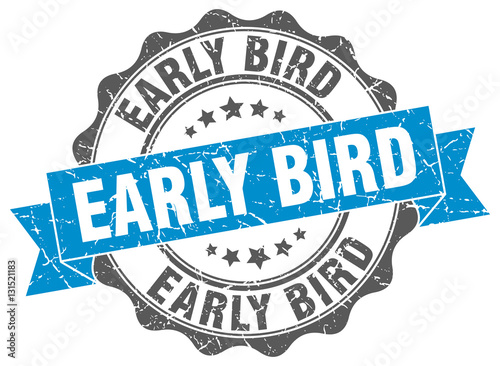 early bird stamp. sign. seal