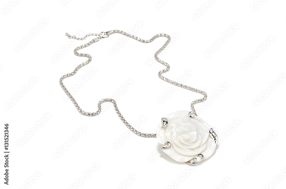 Fancy pendant isolated on white background - modern fashion jewelry Fancy pendant isolated on white background - modern fashion jewelry
