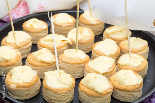 Quadro em tela vol au vent with italian fontina cheese