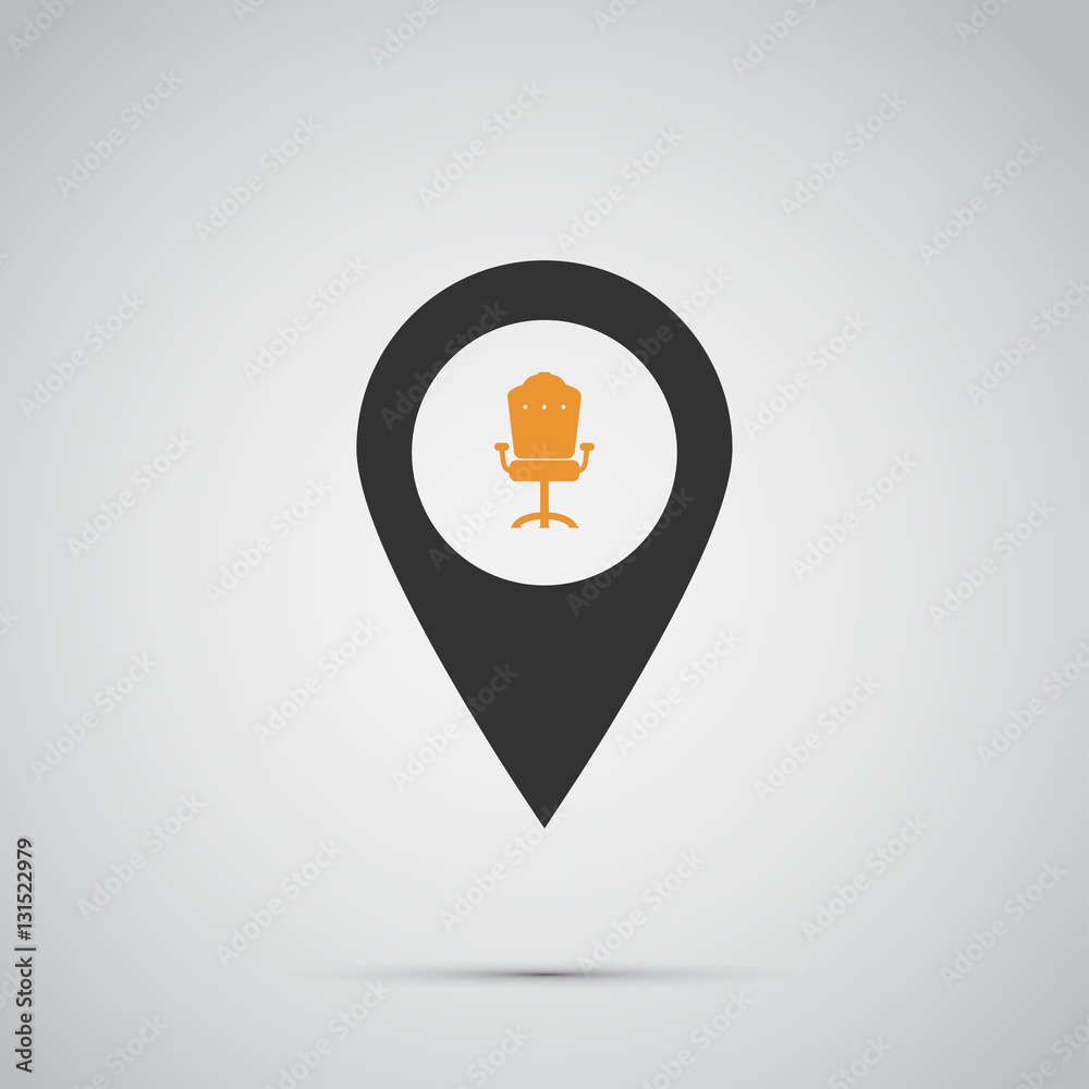 chair icon. vector illustration chair icon. vector illustration