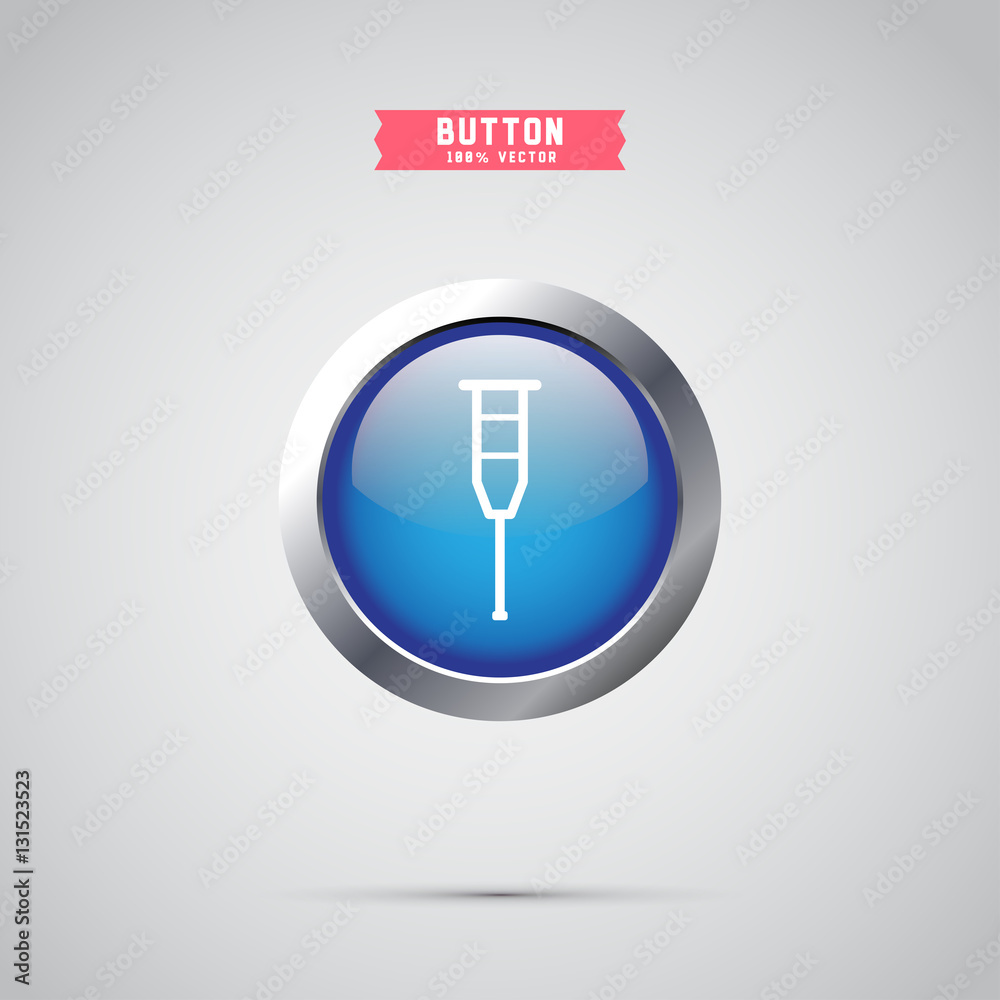 Crutch icon design Crutch icon design