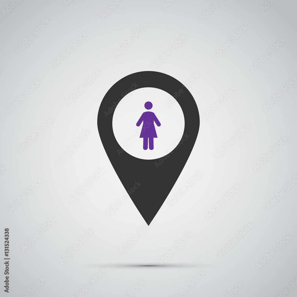 woman icon. vector illustration woman icon. vector illustration