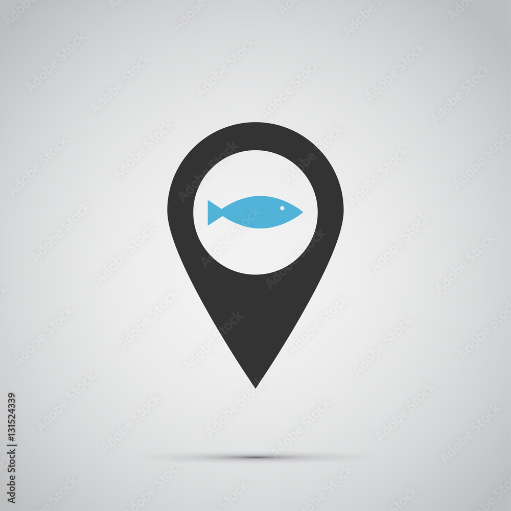 fish icon. vector illustration fish icon. vector illustration