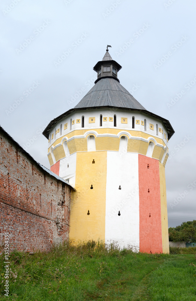 Fortress tower of Saviour Priluki Monastery.