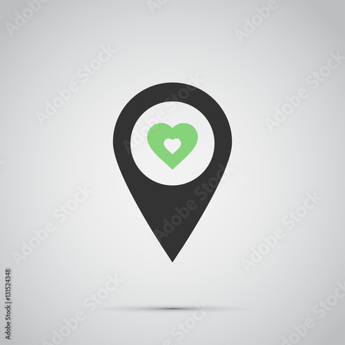 Free Download heart icon. vector illustration - GFXLoad