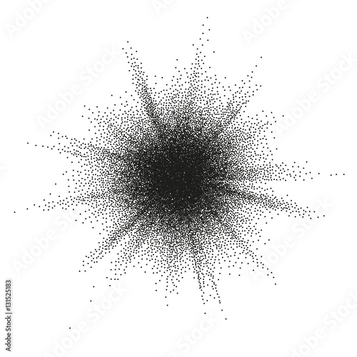 Stipple drawing brush. EPS 10