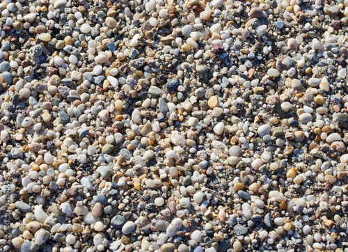 Pebbles on the beach. Spain