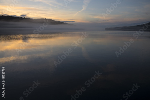 Dreamy View of Windfall Harbor at Sunset, Alaska