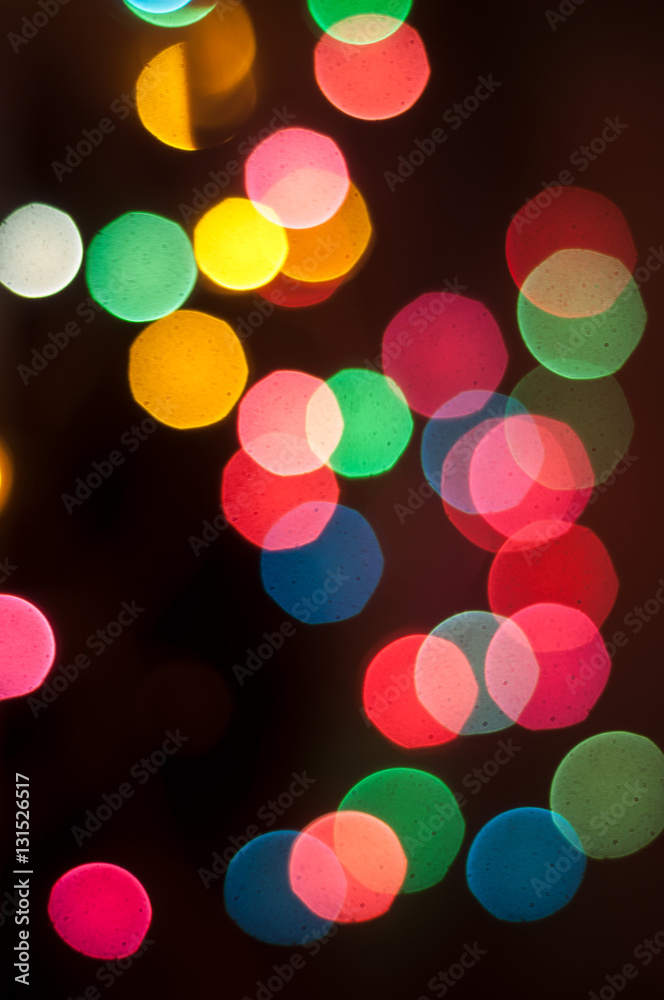 illuminations abstraites multicolor de la nuit