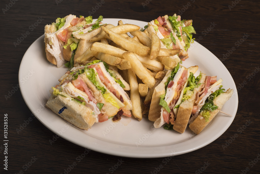 Chicken sub plate with fries Chicken sub plate with fries