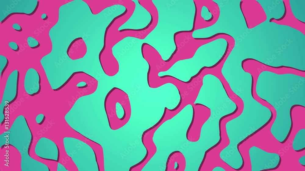 abstract ink line pink and blue loop motion background