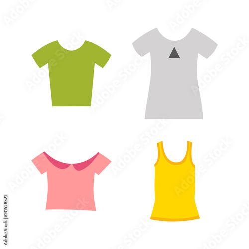 Clothing design concept vector illustration.