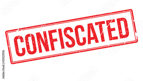 Confiscated rubber stamp