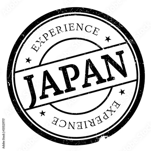 Japan stamp rubber grunge